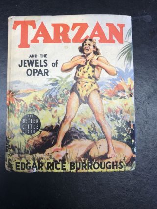 Better Little Book Tarzan And The Jewels Of Opar By Burroughs 1st Edition Fine