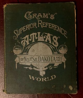Cram Superior Reference Atlas Of So.  Dakota And The World