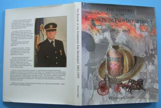 2003 Summerside Prince Edward Island Fire Department History Signed Fire Trucks