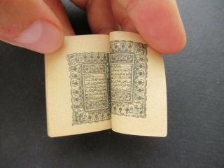 Turkish Arabic Islamic Old Printed Small Miniature Quran Koran Mushaf Serif