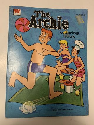 Vtg The Archie Coloring Book 1970 Whitman