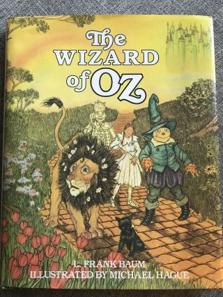 Fine 1982 Hc Dj First Edition Wizard Of Oz L Frank Baum Art By Michael Hague