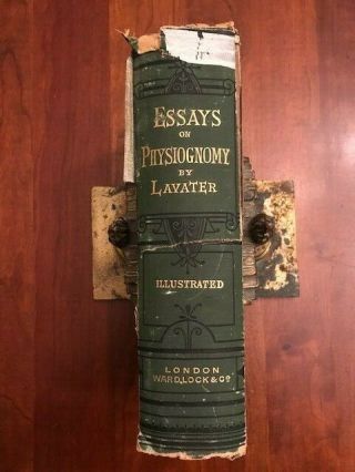 1885 Essays On Physiognomy And One Hundred Physiognomical Rules,  Lavater Memoir