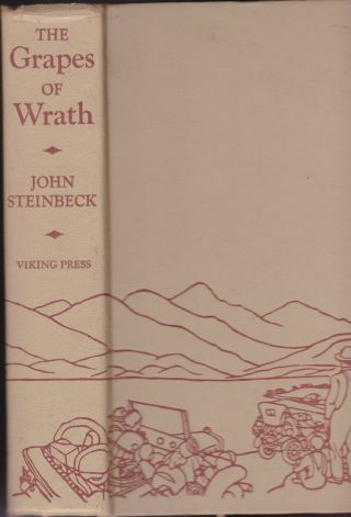 The Grapes Of Wrath John Steinbeck Viking Press 1st Printing No Dust Jacket