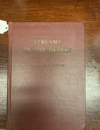 Vintage,  Streams In The Desert By Mrs.  Chas.  E.  Cowman,  A Daily Devotional,  1935