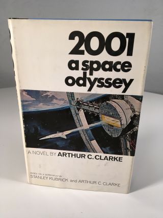2001 A Space Odyssey By Arthur C.  Clarke 1968 Bce Hardcover Book Dj Kubrick Film