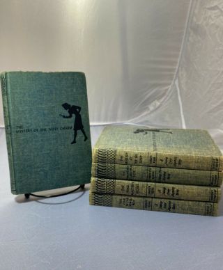 Vintage Blue Cover Nancy Drew Books Set Of 5 2