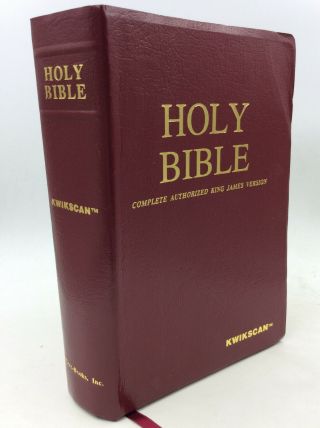 Holy Bible: Complete Authorized King James Version In Kwikscan - 1988 - Kjv