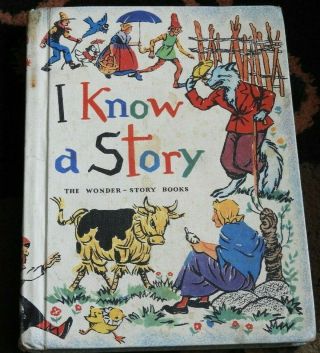 Vintage 1959 I Know A Story The Wonder Story Books Alice And Jerry Reading