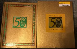 50th Anniversary Edition The Hobbit By J.  R.  R.  Tolkien Illustrated & W/ Slipcase