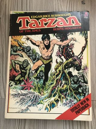 Tarzan Burne Hogarth - Tarzan Of The Apes Graphic Novel 1972 First Edition