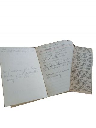 1934 Handwritten Diary Edith Heath Rodman,  Jefferson York