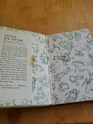 Little Joe Otter by Thornton W.  Burgess Hardcover Collectible 1925 3