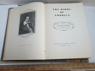 The Birds Of America John James Audubon Vintage Hardcover Book 1937 / 1941