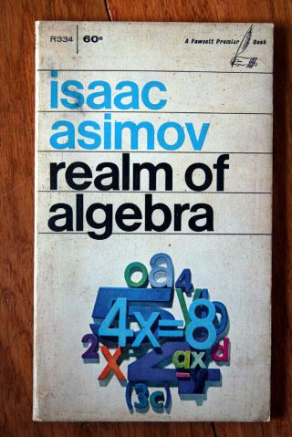 Realm Of Algebra By Isaac Asimov 1967 Vintage Paperback - Fawcett R334