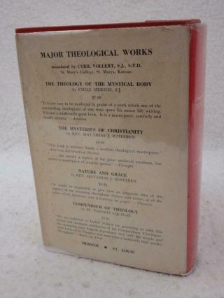 St.  Thomas Aquinas COMPENDIUM OF THEOLOGY 1947 B.  Herder Book Co. ,  MO HC/DJ 2