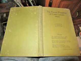Forest Preserves Land Of Cook County.  Illinois 1921 Antique History Book