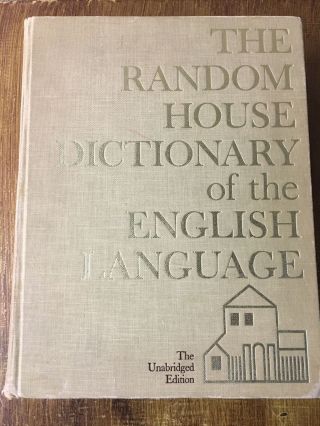 Huge Book Random House Dictionary Of The English Language Unabridged 1967/6
