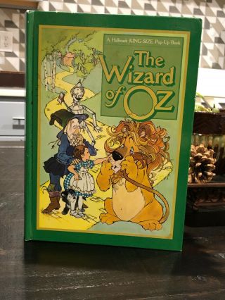 The Wizard Of Oz 1974 Hallmark King - Size Pop - Up Book Vintage L.  Frank Baum
