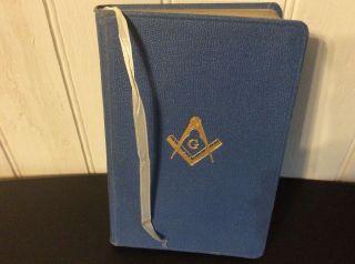 Masonic Bible Vintage 1951 With Masonic Guides The Great Light In Masonry