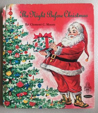 Vintage Whitman Tell - A - Tale Book,  The Night Before Christmas,  1967