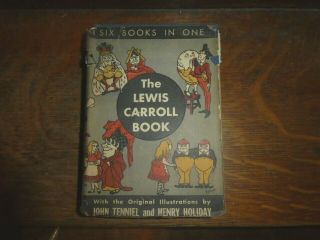 The Lewis Carroll Book Alice In Wonderland - Looking - Glass 1939 Tudor Of