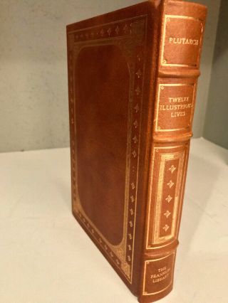 Plutarch - Twelve Illustrious Lives - Franklin Library 1981 Limited Edition Book