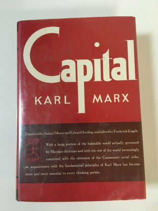 Capital By Karl Marx,  Modern Library,  1906,  Political Economic Classic