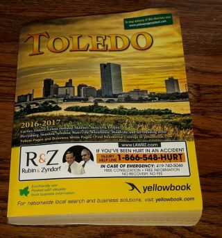 Toledo Ohio City Directory - Address - Number Telephone Phone Book 2016 Yellow Pages