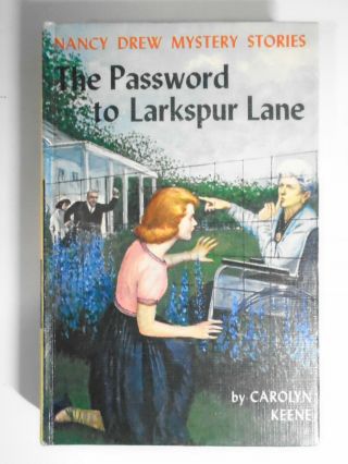 Nancy Drew 10,  Password To Larkspur Lane,  1st Picture Cover,  Early 1960s