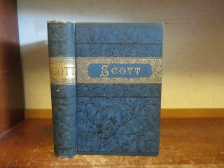 Old Poetical Of Sir Walter Scott Book Lady Of The Lake Victorian Antique,