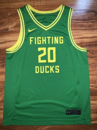 Sabrina Ionescu Mens Large Oregon Ducks Basketball Jersey Rare Nike
