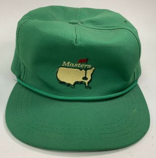 Vintage The Masters Golf Hat Cap Augusta National Gc Derby Cap Louisville Green