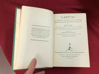 CAPITAL: A Critique of Political Economy by Karl Marx (1906,  Modern Library) 2