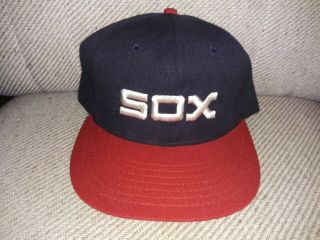 Chicago White Sox 1982 - 1986 Roman Pro Vintage Fitted Hat/cap 7 5/8