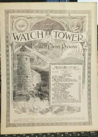 4 - 1 - 1912 The Watchtower And Herald Of Christ 