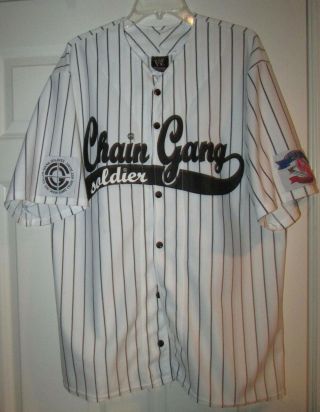 Wwe John Cena Chain Gang Soldier Baseball Jersey Xl