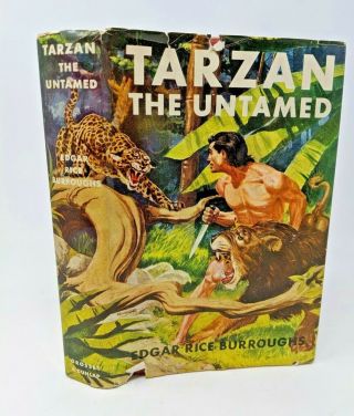 Vintage Tarzan The Untamed Book By Edgar Rice Burroughs Hardcover Dj 1920