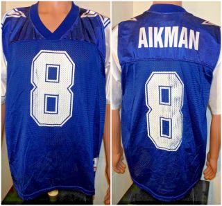 Troy Aikman Dallas Cowboys Football Jersey (m/l) 1994 Vintage Nfl 75th Wilson Qb