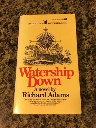 Watership Down By Richard Adams,  First Avon Paperback Edition/1st Printing 1975
