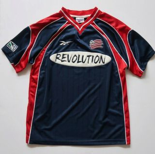 Vintage Reebok 1997 Mls England Revolution Soccer Jersey Size Mens S Small