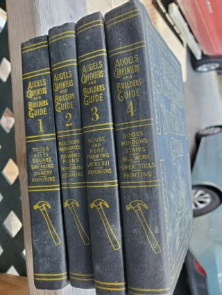 Audels Carpenters And Builders Guide - 1951 - Volumes 1 Thru 4 - F.  D.  Graham