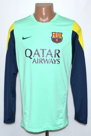 Barcelona 2013/2014 Training Football Shirt Jersey Long Sleeve Nike Size L Adult