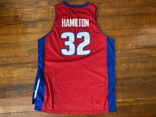 Richard Rip Hamilton 32 Detroit Pistons Adidas Jersey Adult Size Xxl