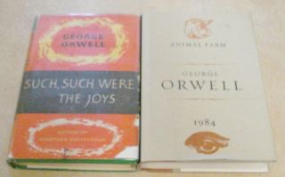 2 George Orwell Such Such Were The Joys 1st Ed Nineteen Eighty Four Animal Hcdj