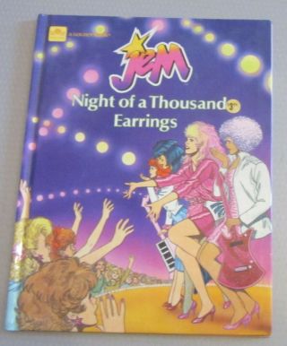 Jem Night Of A Thousand Earrings Golden Books 1986 Hasbro Illust By Tom Tierney