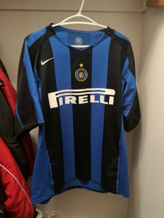 2004 2005 Nike Inter Milan Home Jersey Size Xl