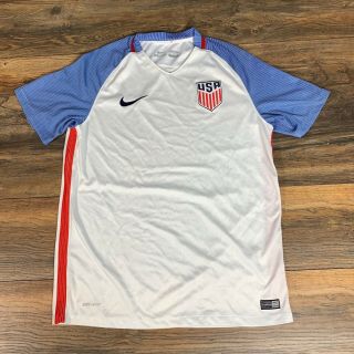 Auth Nike Usa Usmnt 2016/2017 Authentic Home Soccer Jersey White Size Large Mls