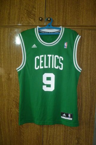 Boston Celtics Adidas Nba Jersey 9 Rajon Rondo Basketball Green Men Size S