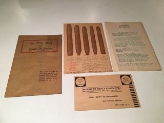 The True Story Of Lady Nicotine Pro - Smoking Pamphlet 1936 Cigar Advertising